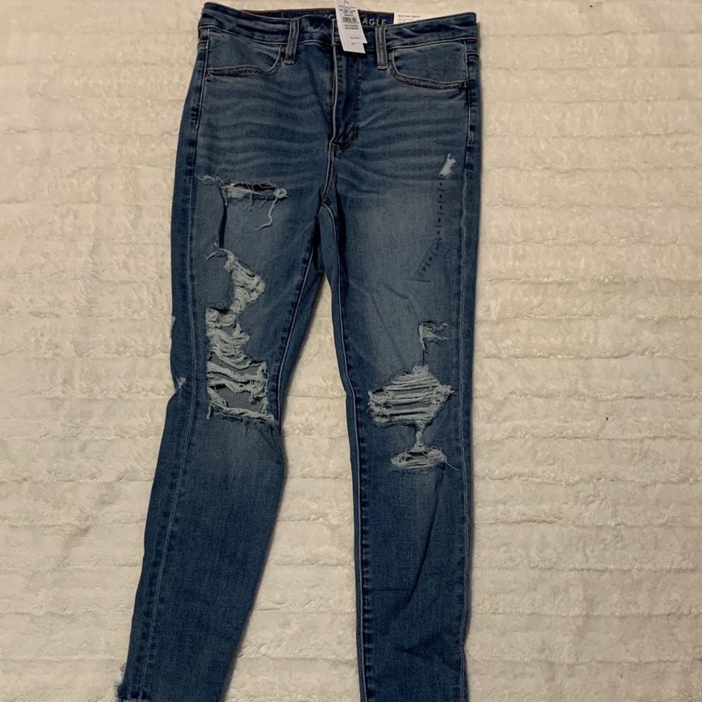 American Eagle Ripped High Rise Jeggings